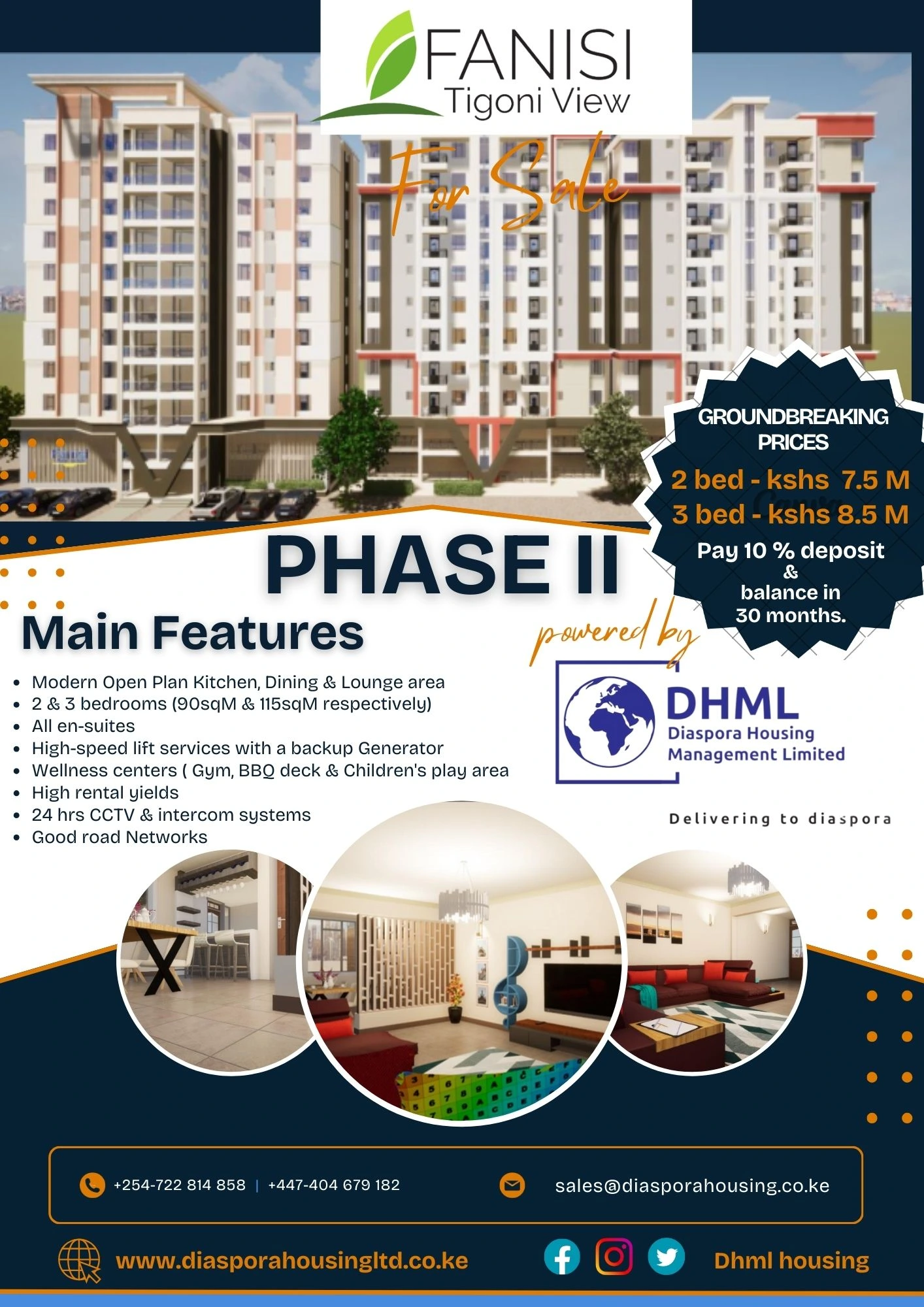 Premium apartments for sale in Kenya
