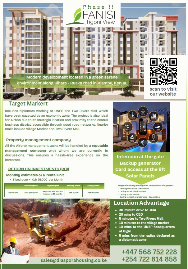 Exclusive housing developments for Kenyans abroad